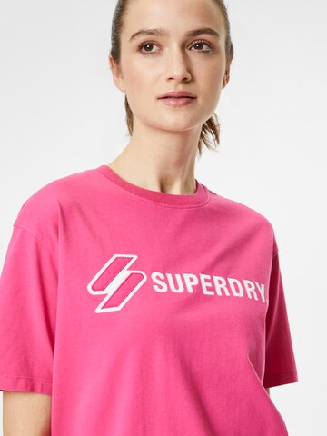rožinė Superdry Marškinėliai