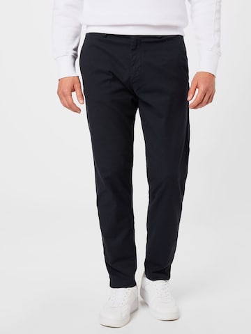 Effilé Pantalon chino 'York' SELECTED HOMME en bleu : devant