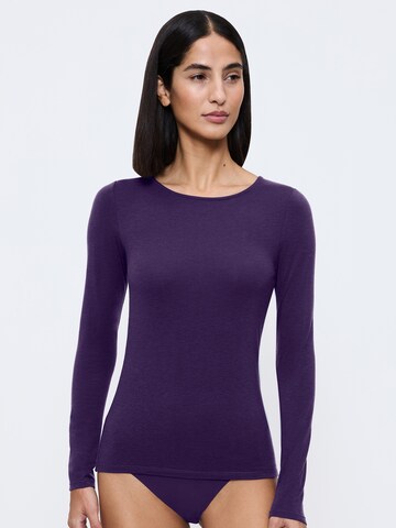 TRIUMPH Longsleeve ' Beauty Layers ' in Lila: Vorderseite