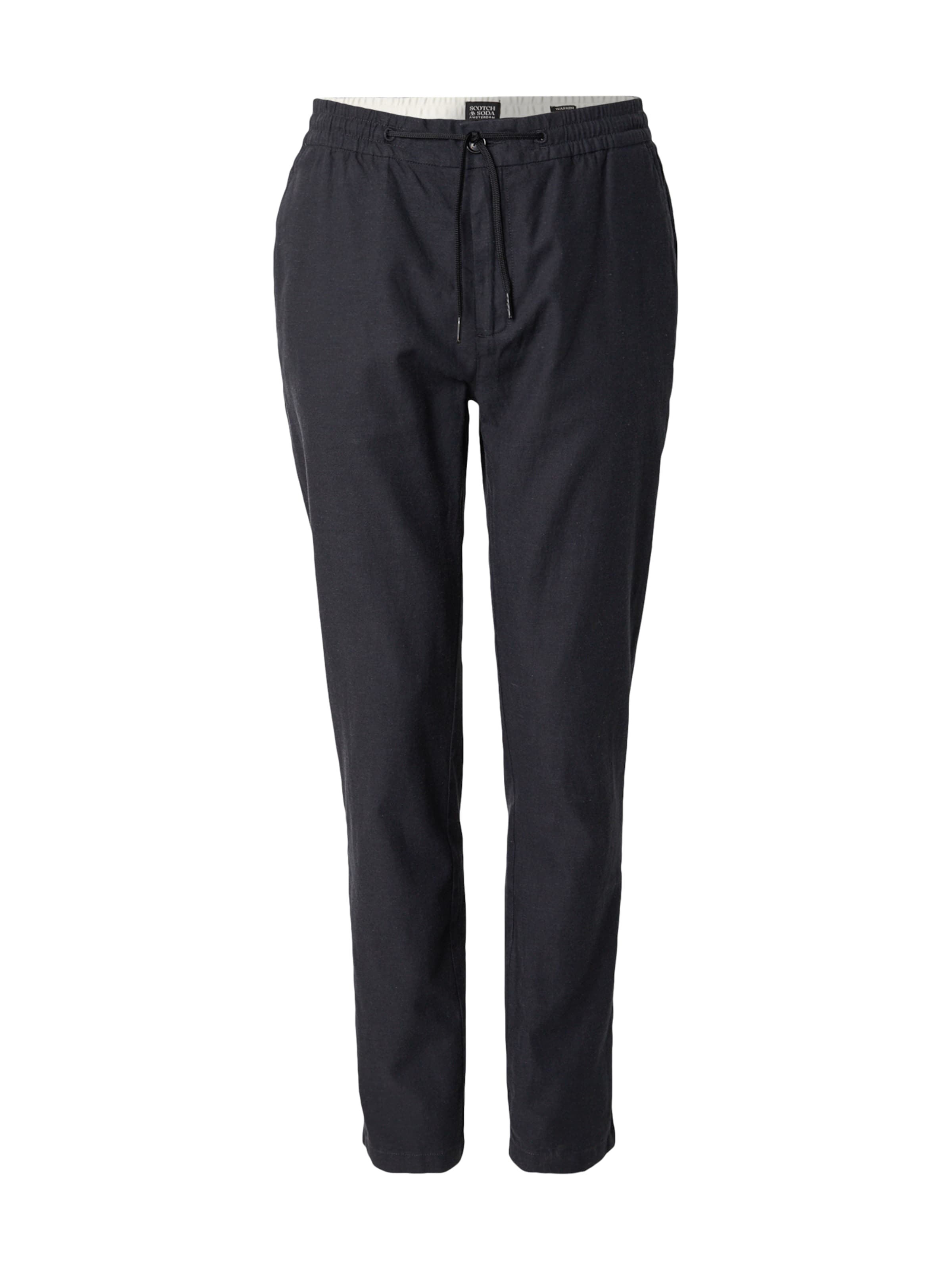 Tapered Pantaloni 'WARREN' di SCOTCH & SODA in nero: frontale
