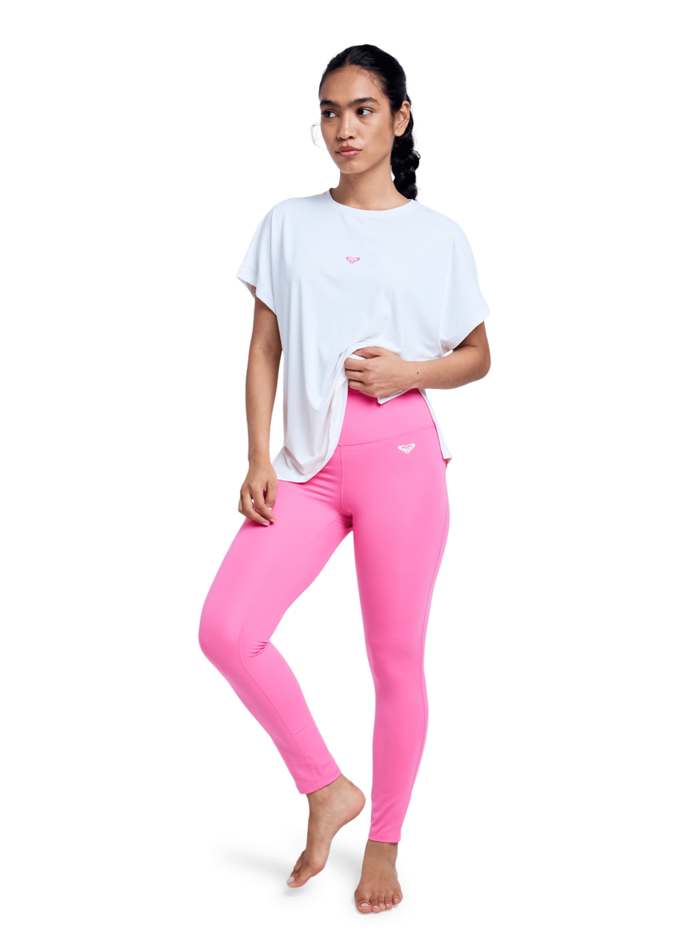 ROXY Skinny Leggings 'Heart Into' in Pink