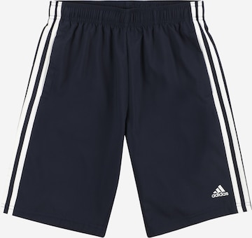 ADIDAS SPORTSWEAR Workout Pants 'Essentials 3-Stripes ' in Blue: front