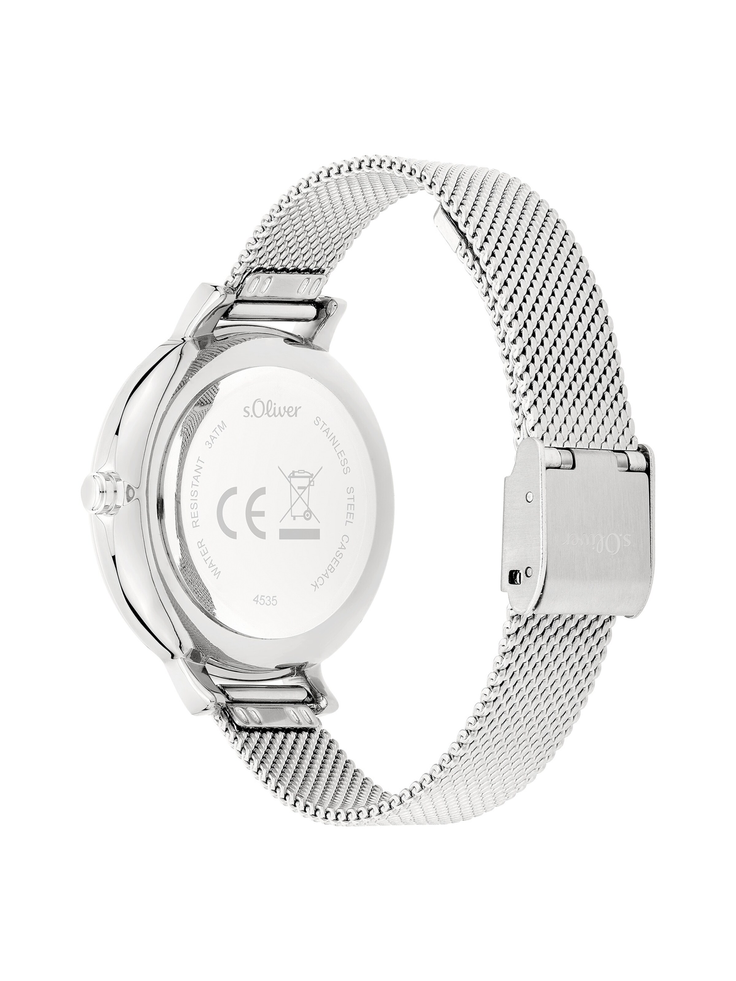 Montre à affichage analogique s.Oliver en argent