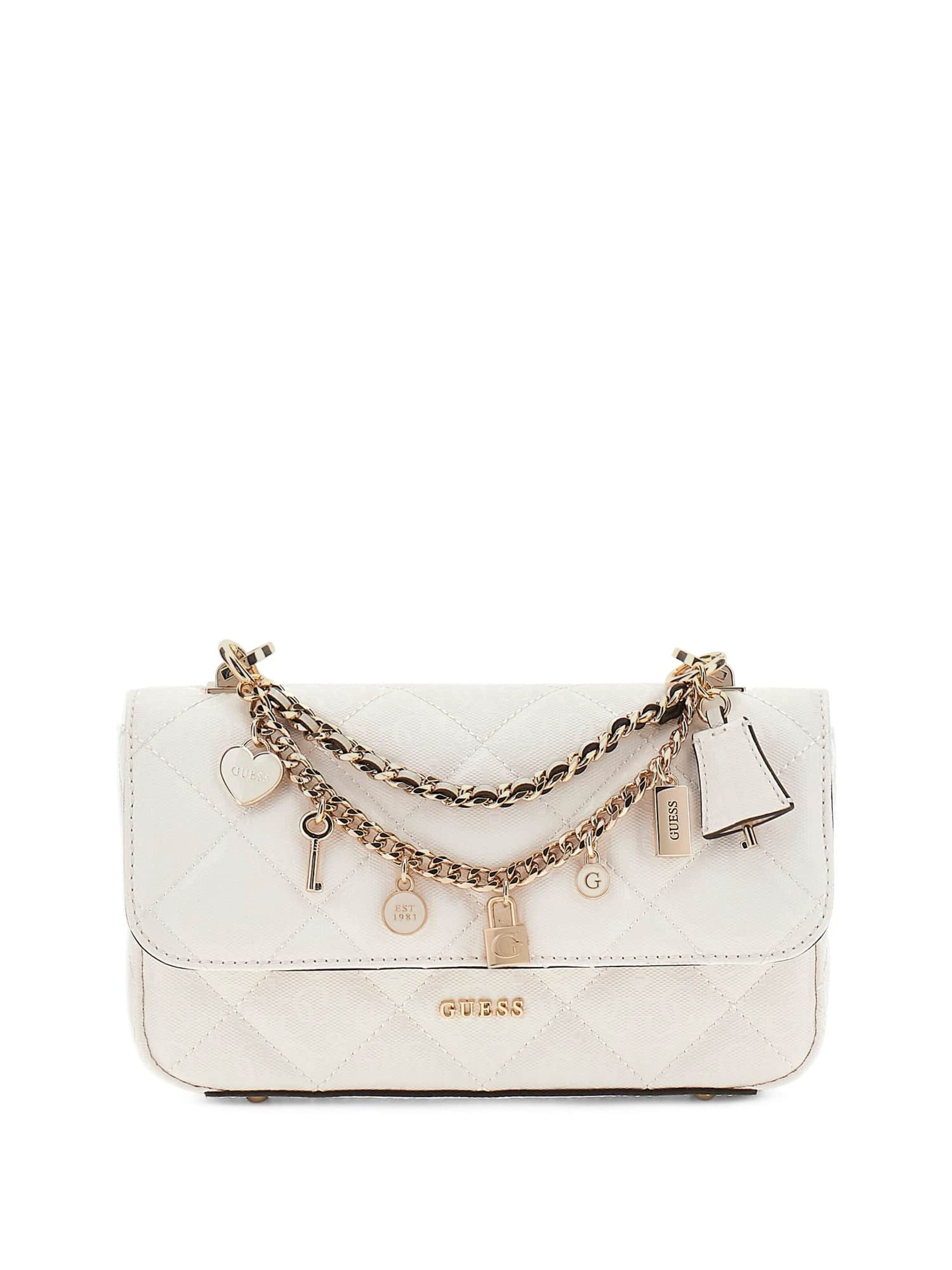 Sac à bandoulière 'Libby' GUESS en beige : devant