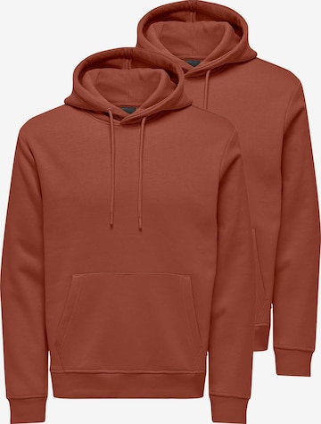 Only & Sons Sweatshirt 'Connor' in Red: front
