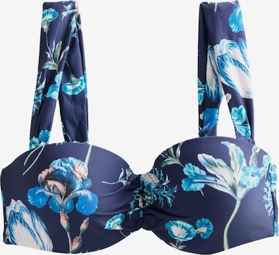 Next Bikini gornji dio u mornarsko plava / azur / puder roza / bijela, Pregled proizvoda