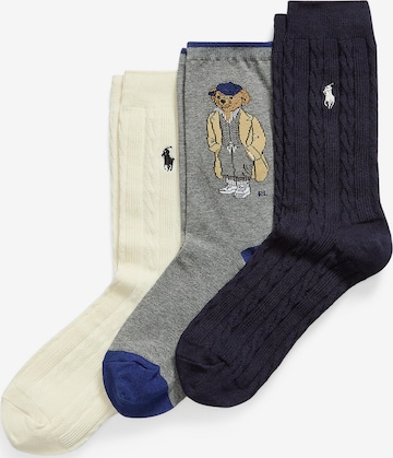 smėlio Polo Ralph Lauren Kojinės 'FALL BEAR': priekis