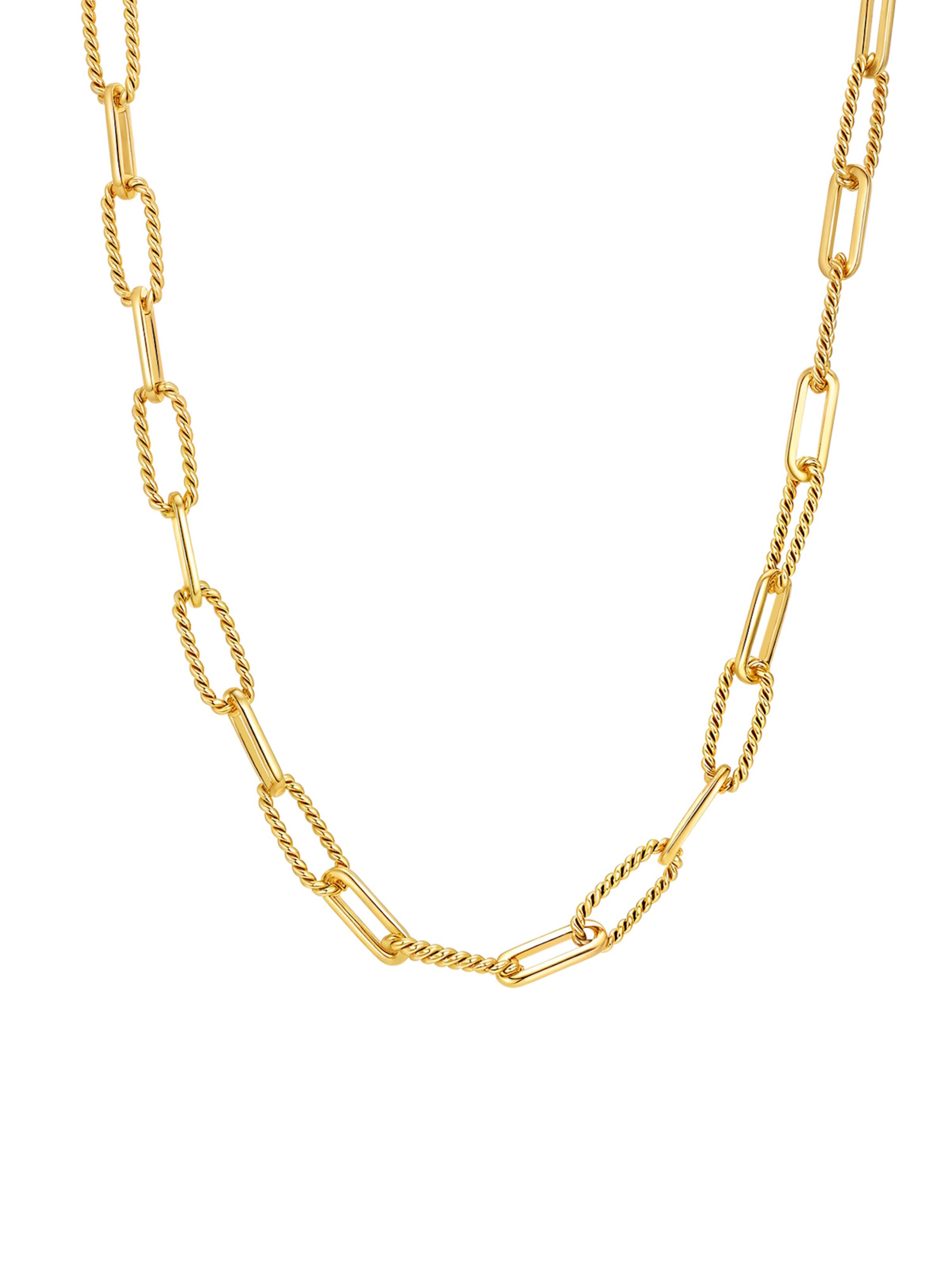 Hey Happiness - Cadena 'Edge Twist' en oro