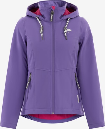 Veste fonctionnelle Schmuddelwedda en violet : devant