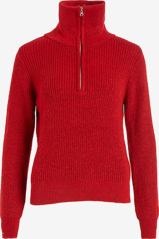 VILA Sweater 'Booba' in Red: front