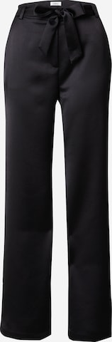 s.Oliver BLACK LABEL - Pierna ancha Pantalón en negro: frente