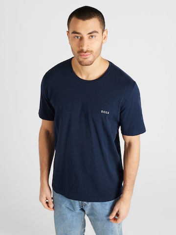 T-Shirt 'Mix&Match' BOSS en bleu : devant