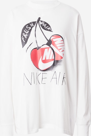 Nike Sportswear T-shirt i röd / svart / vit, Produktvy