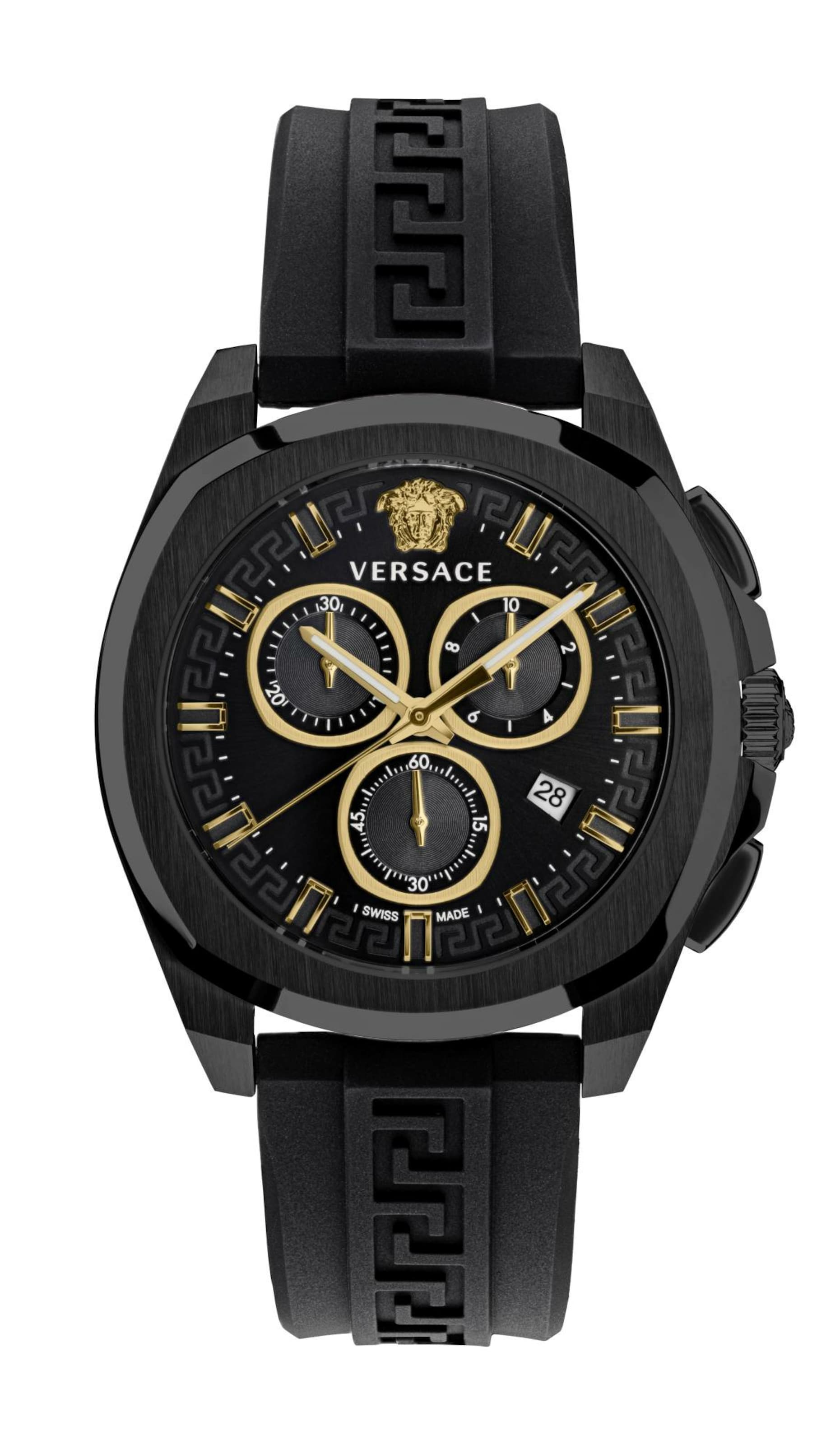 VERSACE Uhr in gold / schwarz, Produktansicht