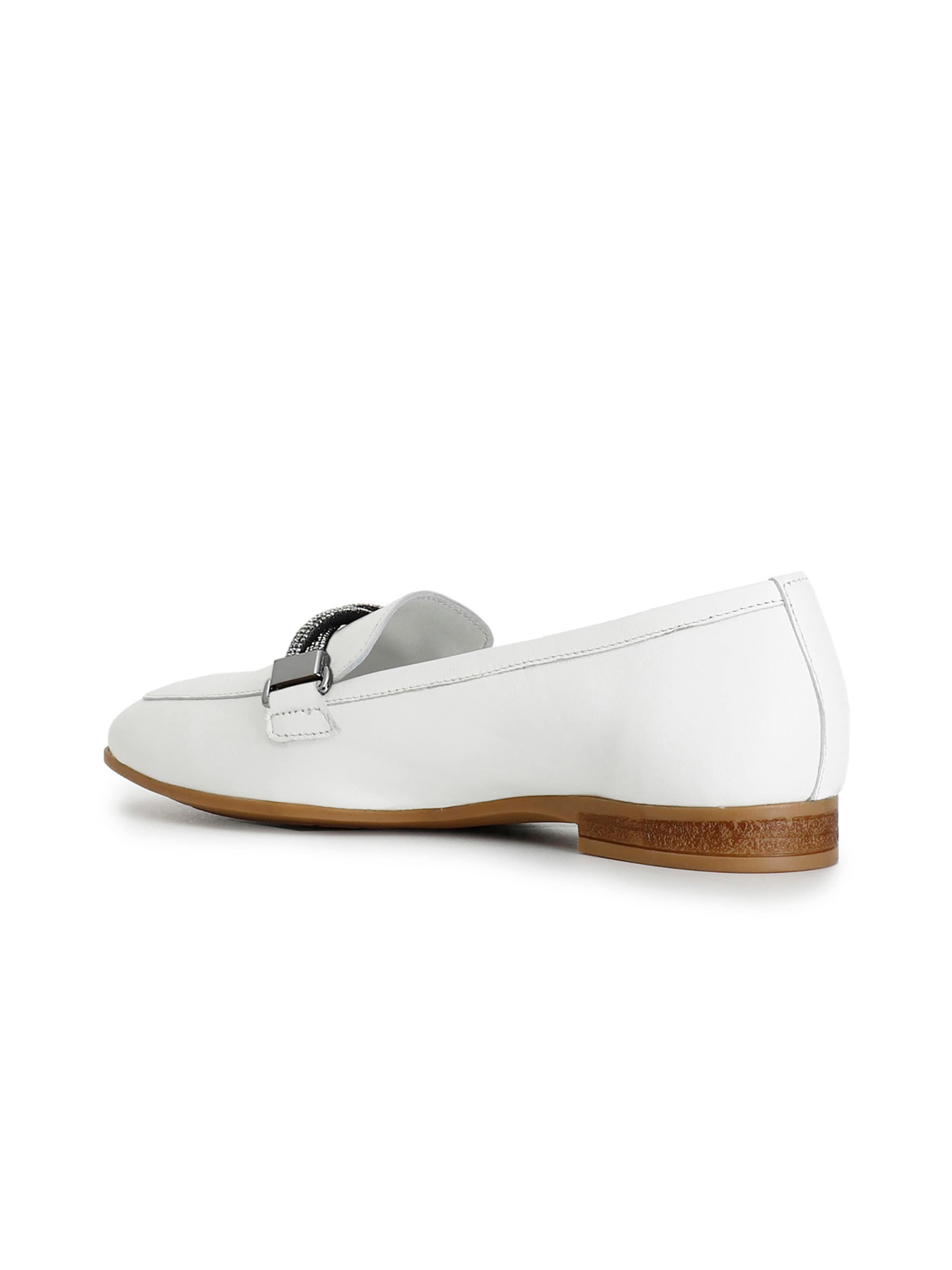 Mocassin CAFè NOIR en blanc