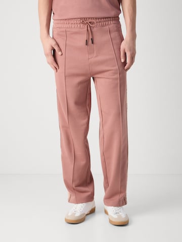 Loosefit Pantalon 'Dishorte' HUGO en rose : devant
