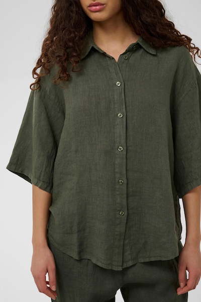 SOAKED IN LUXURY Halenka ve velikosti L-XL - khaki, Produkt