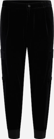 HUGO Red - Tapered Calças cargo 'Glavin234' em preto: frente