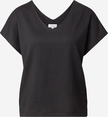 s.Oliver - Camisa em preto: frente