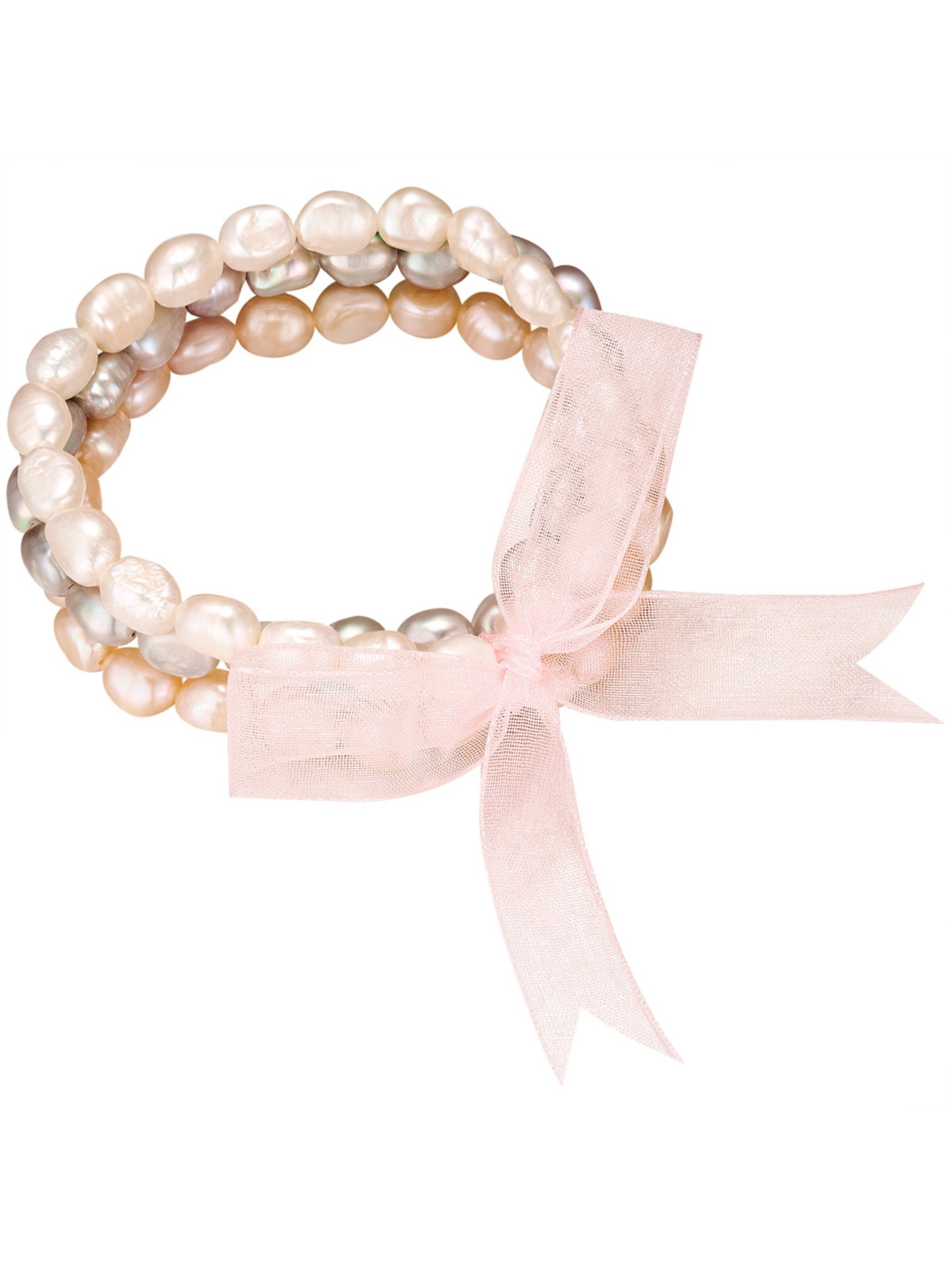 Valero Pearls Armband in Weiß: Vorderseite