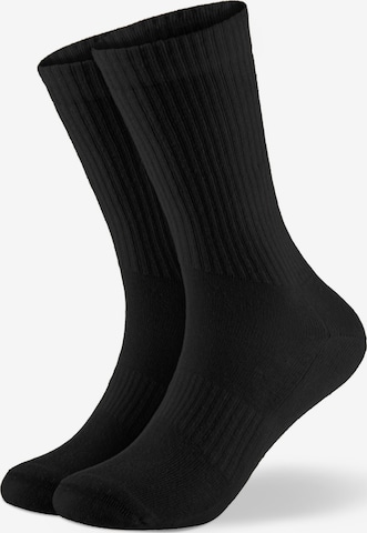 Von Jungfeld Socks 'CASUAL CLASSIC' in Black: front