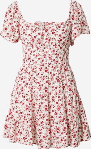 HOLLISTER Summer Dress 'CHANNELED' in White: front