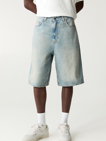 Baggy Jean Pull&Bear en bleu : devant