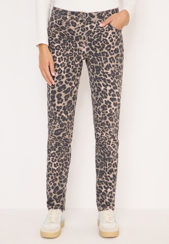 CECIL Regular Jeans in Beige: front