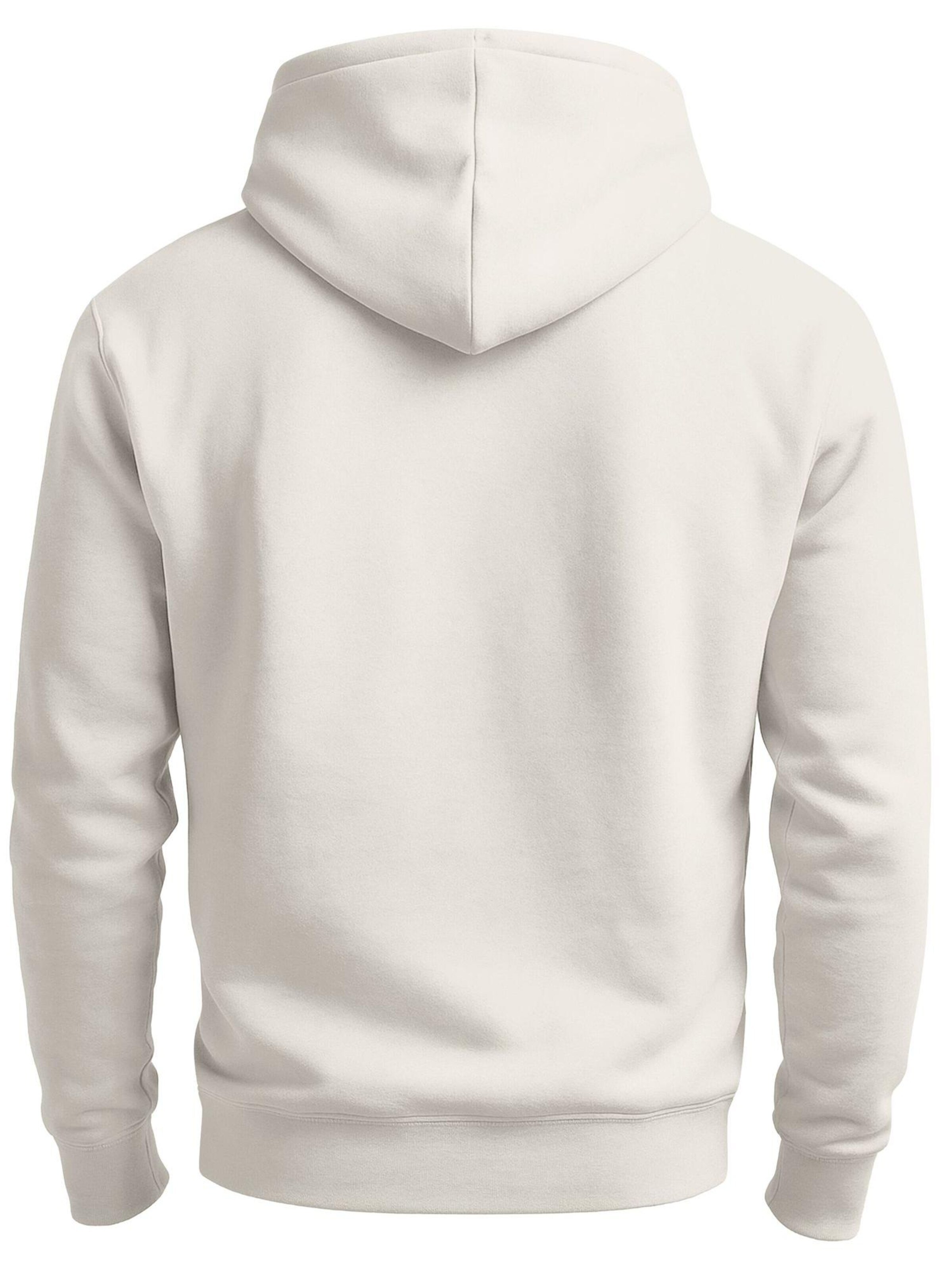 Neverless Sweatshirt 'Outdoor Kompass' in Beige