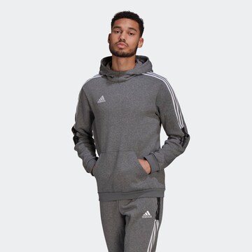 Skinny Felpa sportiva 'Tiro 21 Sweat' di ADIDAS SPORTSWEAR in grigio: frontale