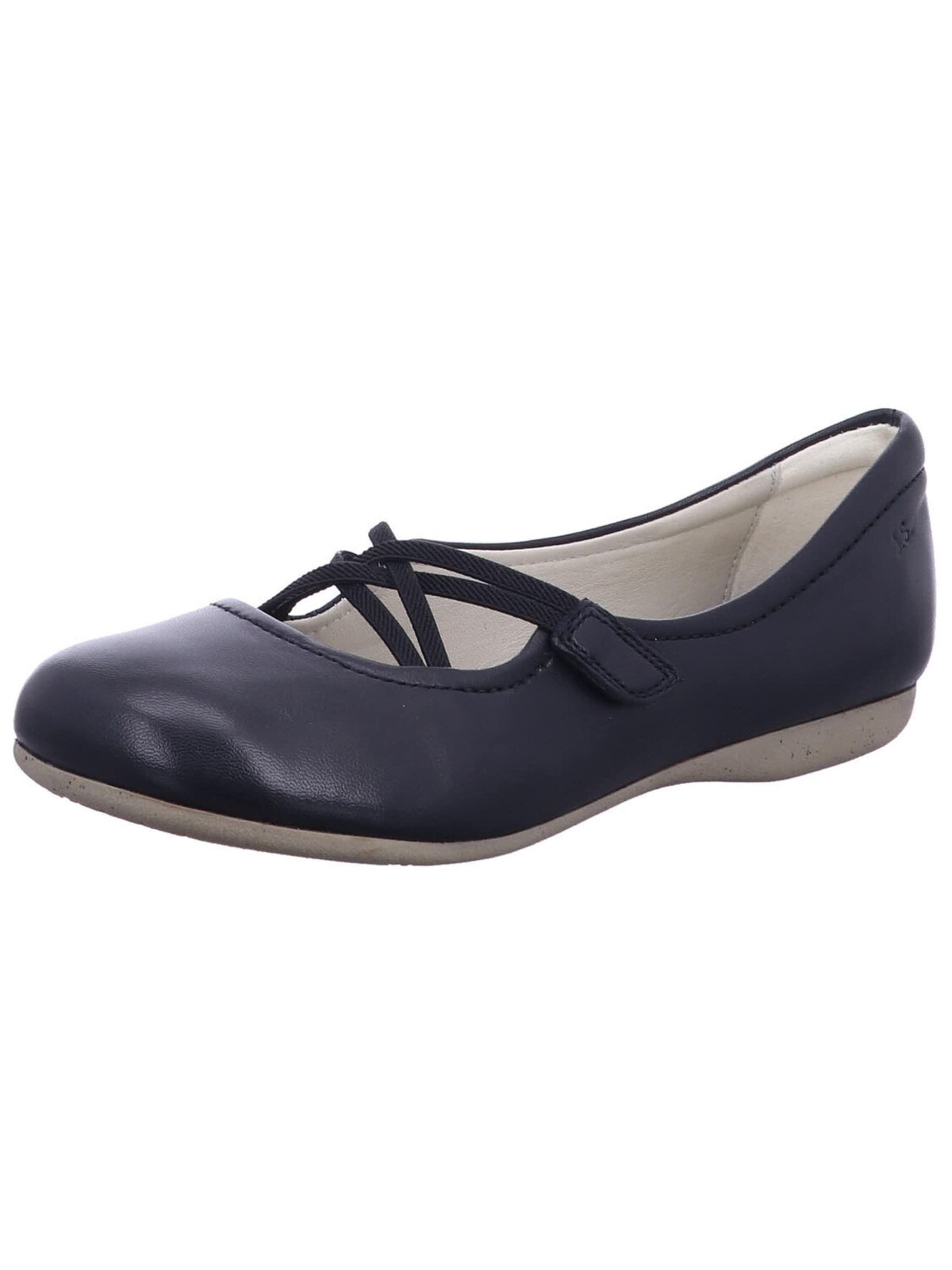 JOSEF SEIBEL Ballet Flats 'Ballerina Damen 87239971 100 Glattleder in schwarz' in Black: front