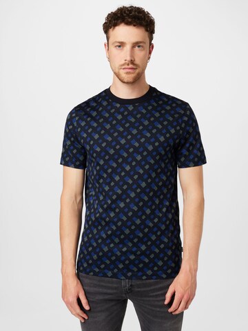 T-Shirt 'Tiburt 391' BOSS Black en bleu : devant