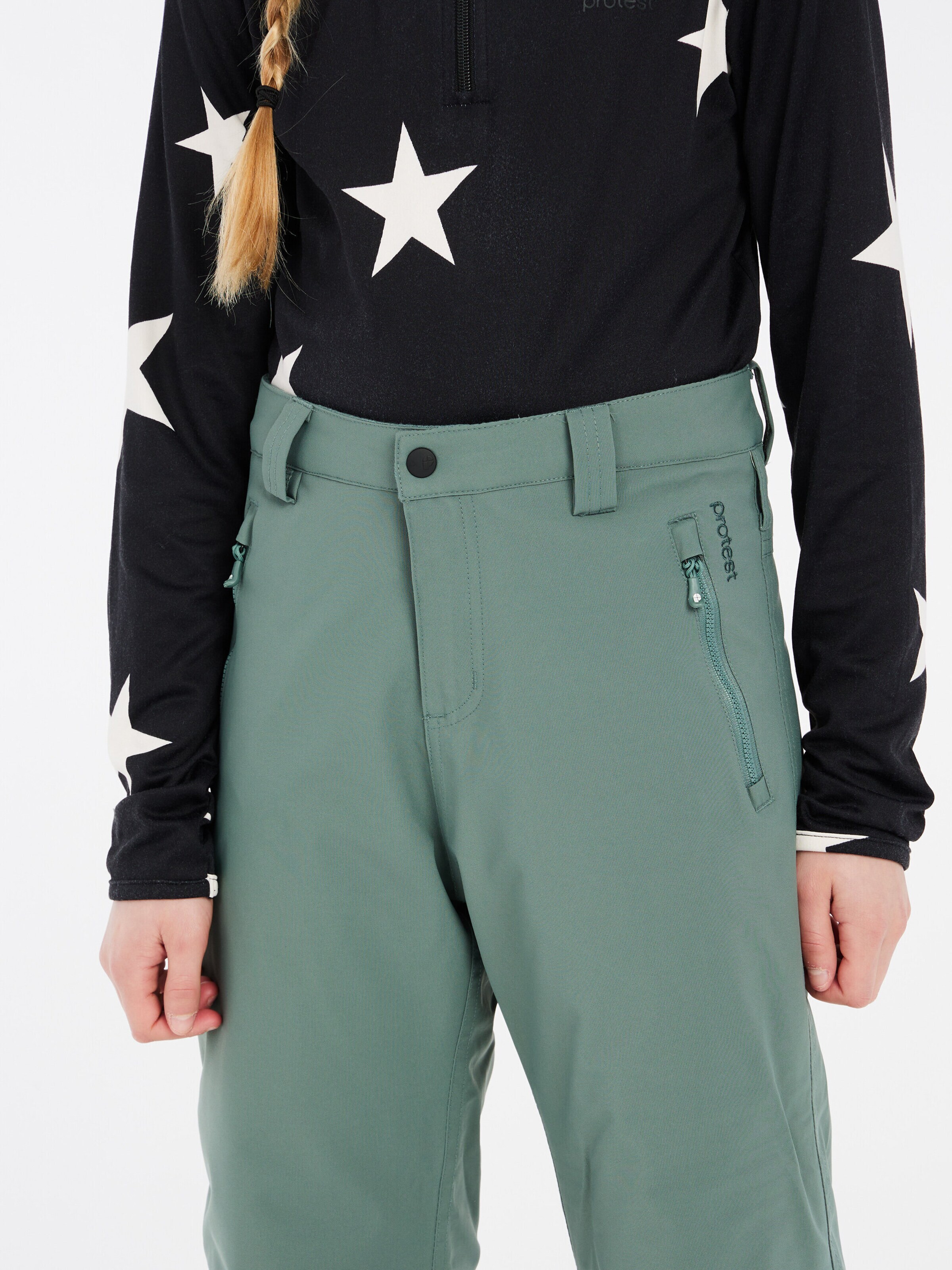 PROTEST Regular Workout Pants 'PRTSTERIO JR' in Green