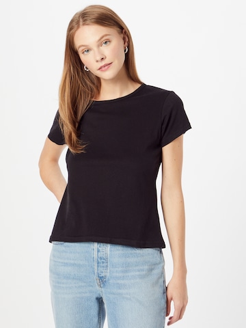 WEEKDAY Shirt in Black: front