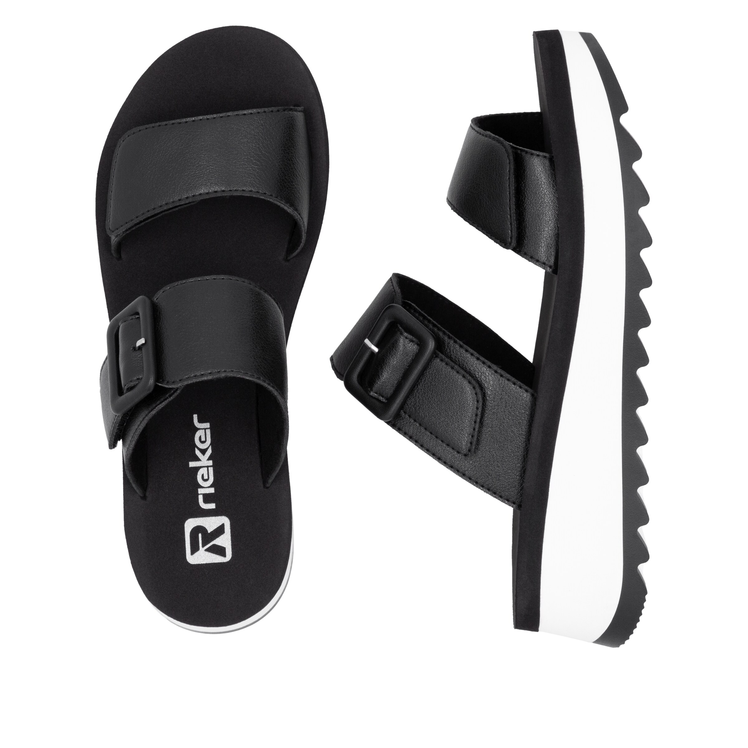 Mule 'W3050' Rieker Sport en noir