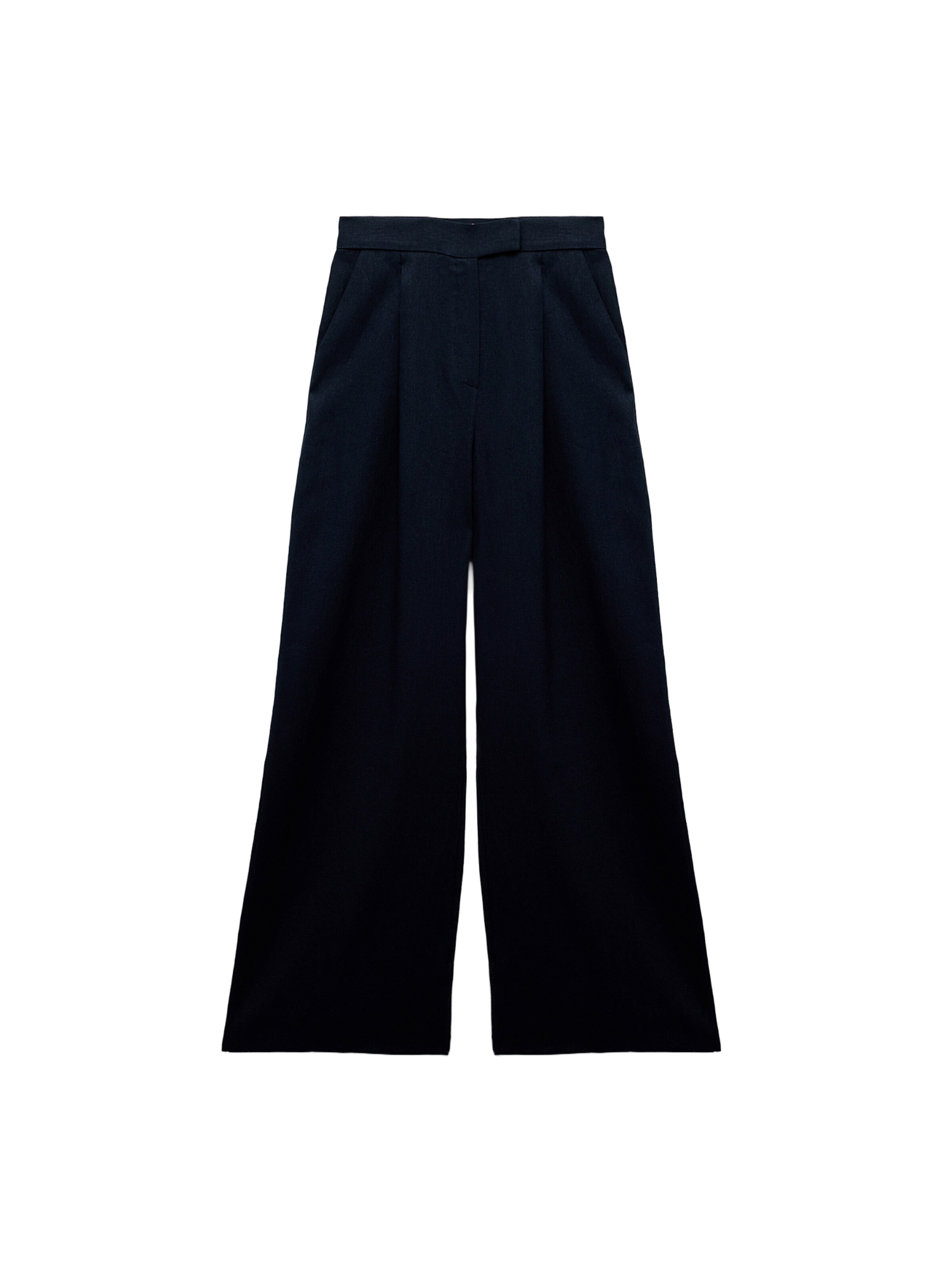 Koton Flared Broek in Blauw: voorkant
