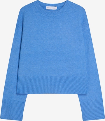 Bershka Пуловер в синьо: отпред