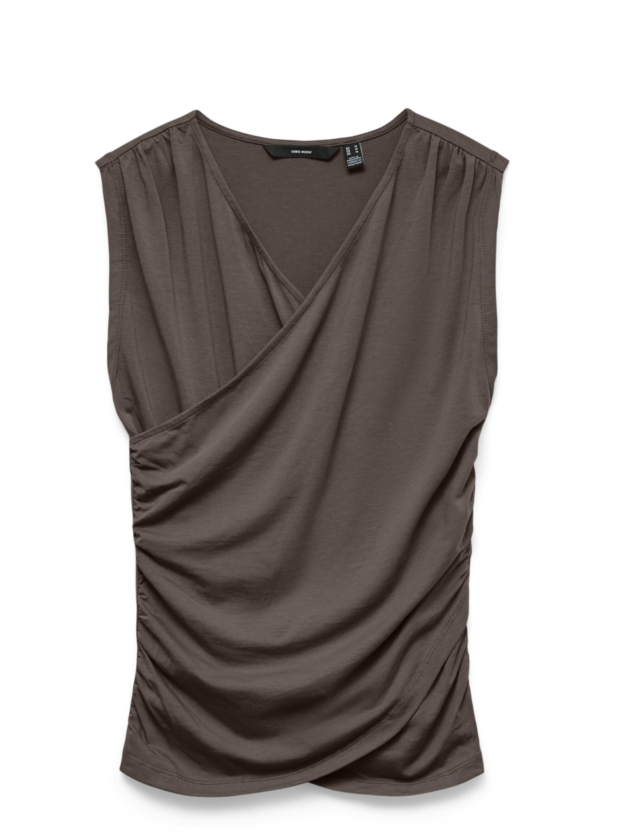 Chemisier 'VERO MODA - Dames blouse' VERO MODA en marron : devant