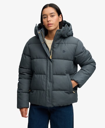 Superdry & Co Winterjas in Blauw: voorkant