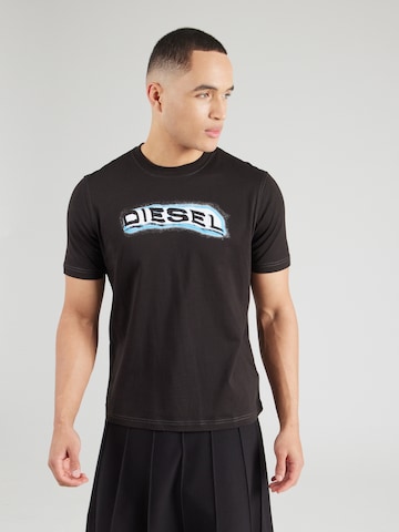 DIESEL Футболка 'T-ADJUST-R4' в Черный: спереди