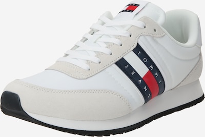 Tommy Jeans Baskets basses 'Essential' en bleu marine / rouge / blanc / blanc cassé, Vue avec produit