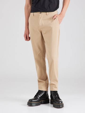 SCOTCH & SODA Tapered Chino Pants 'Drift' in Beige: front