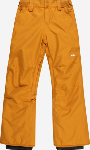 QUIKSILVER Regular Workout Pants 'ESTATE' in Brown: front