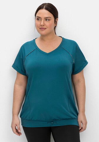 T-shirt fonctionnel SHEEGO en vert : devant