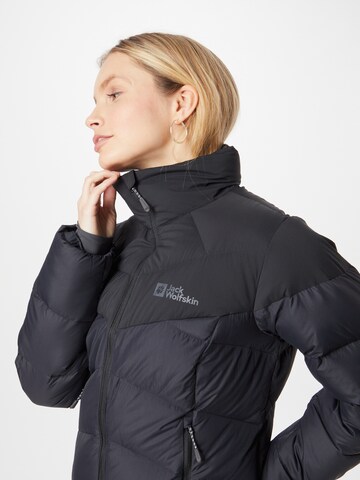 JACK WOLFSKIN Athletic Jacket 'HERZBERG' in Black