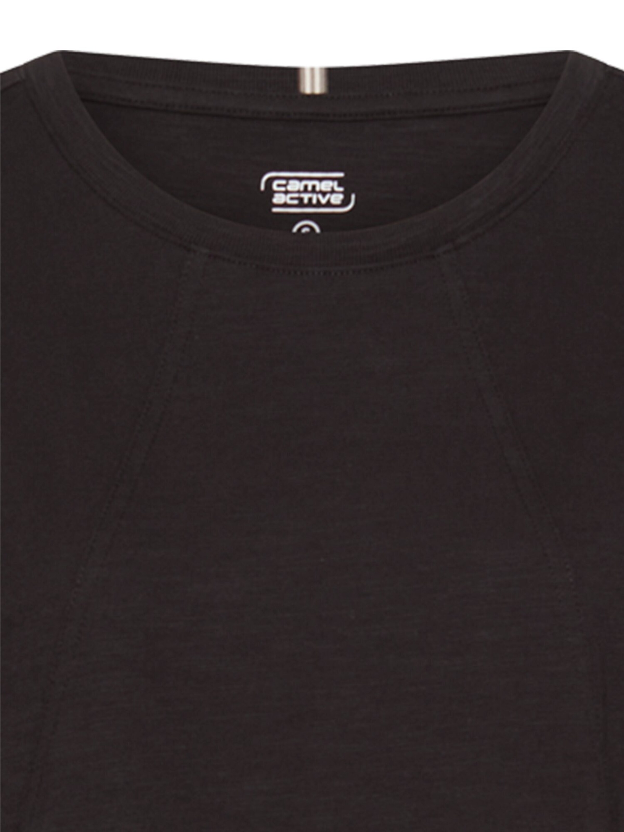 CAMEL ACTIVE Kleid aus reiner Baumwolle in Schwarz