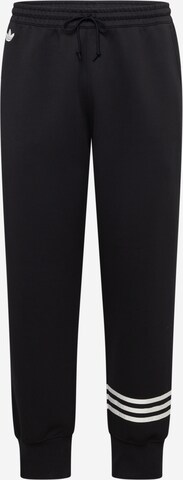 ADIDAS ORIGINALS Zwężany krój Spodnie 'Neuclassics' w kolorze czarny: przód