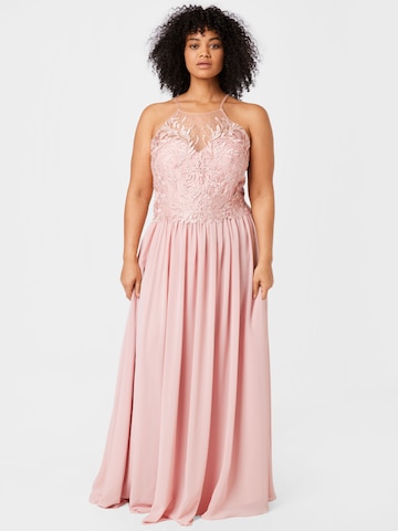 My Mascara Curves Evening Dress in Pink: front