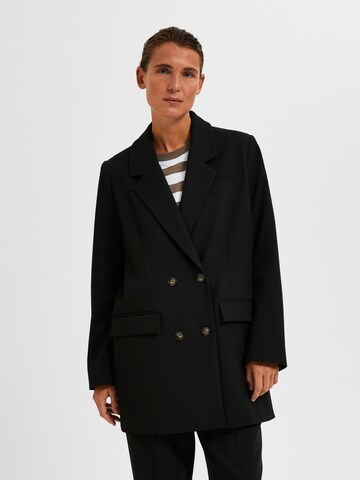 Blazer 'MYLA' SELECTED FEMME en noir : devant