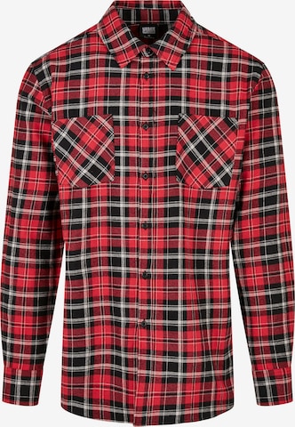 Urban Classics Regular fit Button Up Shirt 'Roots' in Red: front